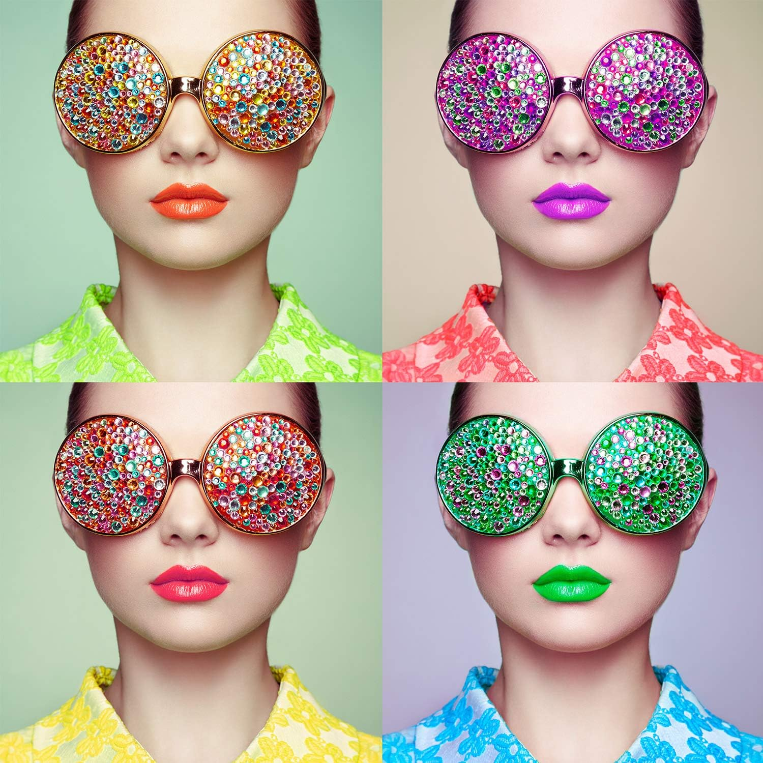 9000 Pieces Hotfix Rhinestone 3 Sizes 12 Colors Flatback round Glass Gemstone Crystal Iron on Rhinestones Glass Stones with Tweezers and 1 Picking Pen for DIY Manicure, Face Art Clothes Bags image number 3