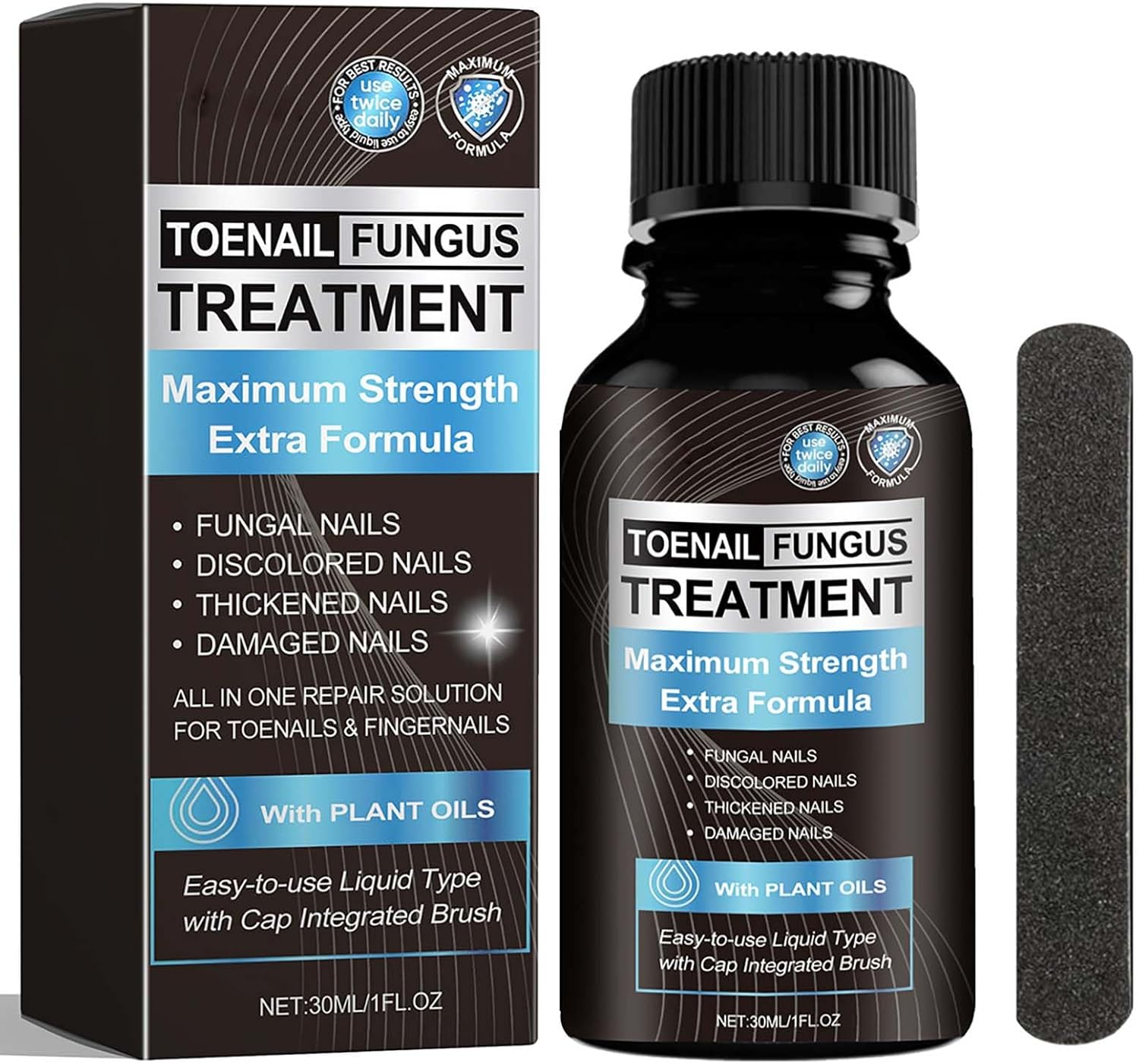 30ML Fungal Nail Treatment for Toenails & Fingernails to Improves Brittleness & Discoloration, Nail Tending for Stronger, Healthier-Looking Nails image number 5