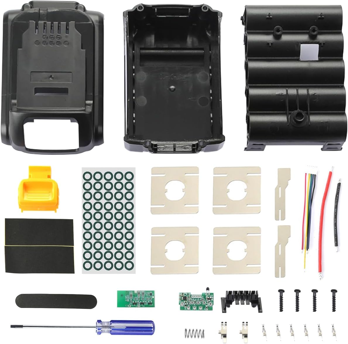 ZHUROUPU M12 Battery Case Cover Replacement for Milwaukee, Battery Top Plastic Case Replacement for Milwaukee 12V, M12 Li-Ion Battery Shell Housing Accessories 48-11-2411 48-11-2420 48-11-2401