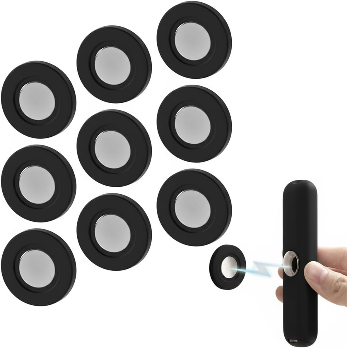 Magnetic Remote Control Holder Wall Mount [Upgraded Super-Strong] Multi-Purpose Magnetic Organizer Storage Stand for TV & Appliance Remote, Self-Adhesive No Drilling Mount, Sleek Design,3 Pack