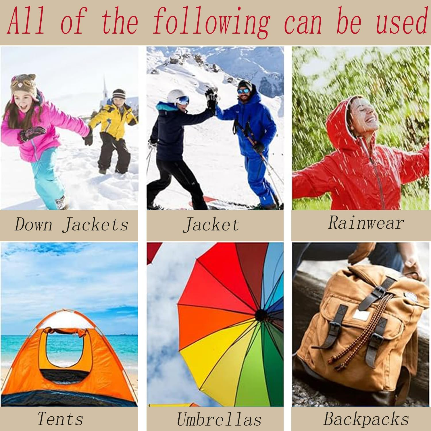 8Pcs 15X20Cm Self Adhesive Nylon Repair Patches, Waterproof Fabric Repair Patches, down Jacket Patch, Lightweight Camping Gear Patch for Clothing Raincoat Backpacks Tent Sleeping Bag Holes image number 5