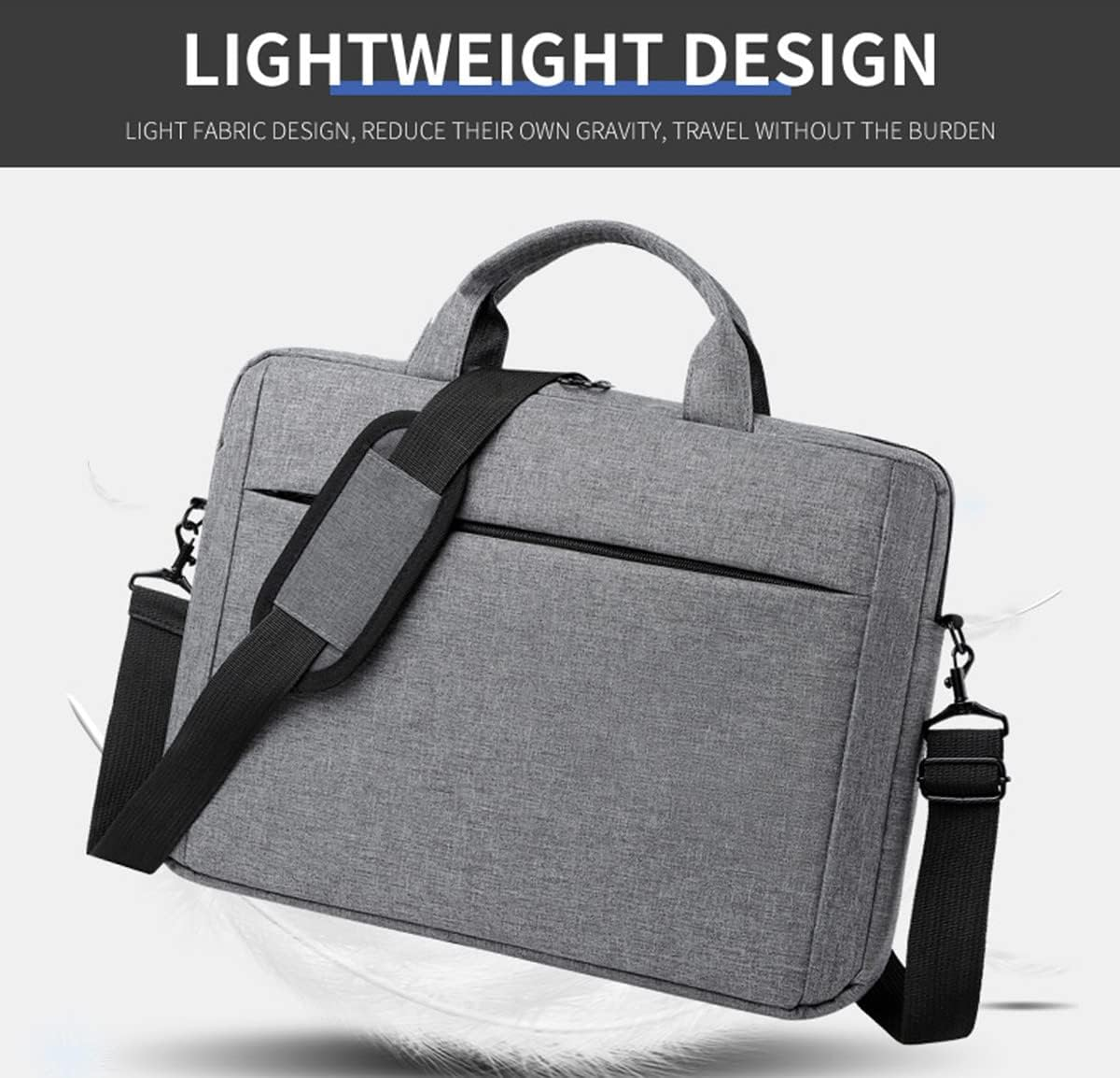 Oxford Cloth Laptop Tote Bag Briefcase, Expandable Computer Shoulder Messenger Bag Fit for 15.6 Inch Laptop image number 6