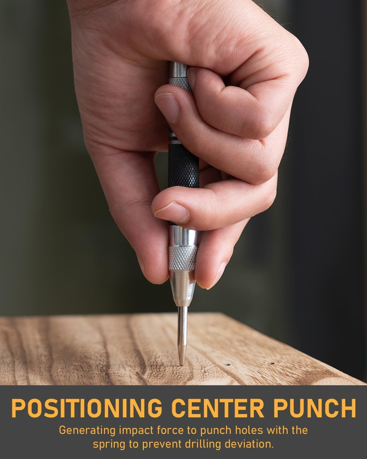 22 Pack Mechanical Carpenter Pencil Set with Sharpener, Automatic Center Punch, Carbide Scribe Tool, Eraser and Deep Hole Marker Pen, Heavy Duty Construction Pencil for Architect-With Pouch image number 7