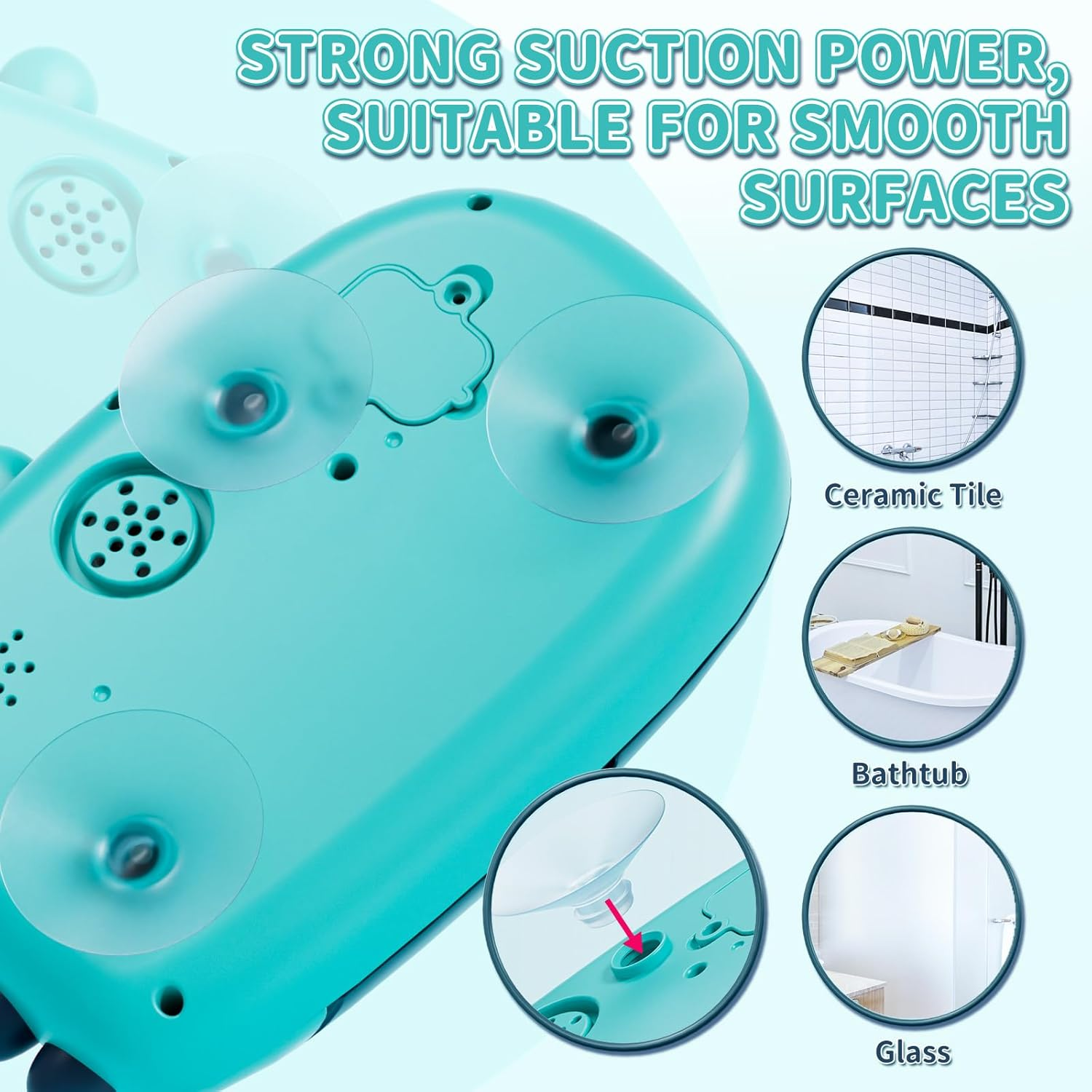 Lehoo Castle Bath Bubble Machine，Bath Toys with 12 Songs, Baby Bubble Bath Toy, Bubble Maker for Bath, Toys for Toddler Boys Girls (250Ml) image number 4