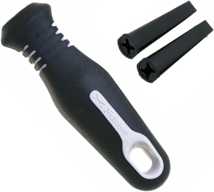 Crescent Ergonomic File Handle with Inserts, 4-1/2-Inch Length