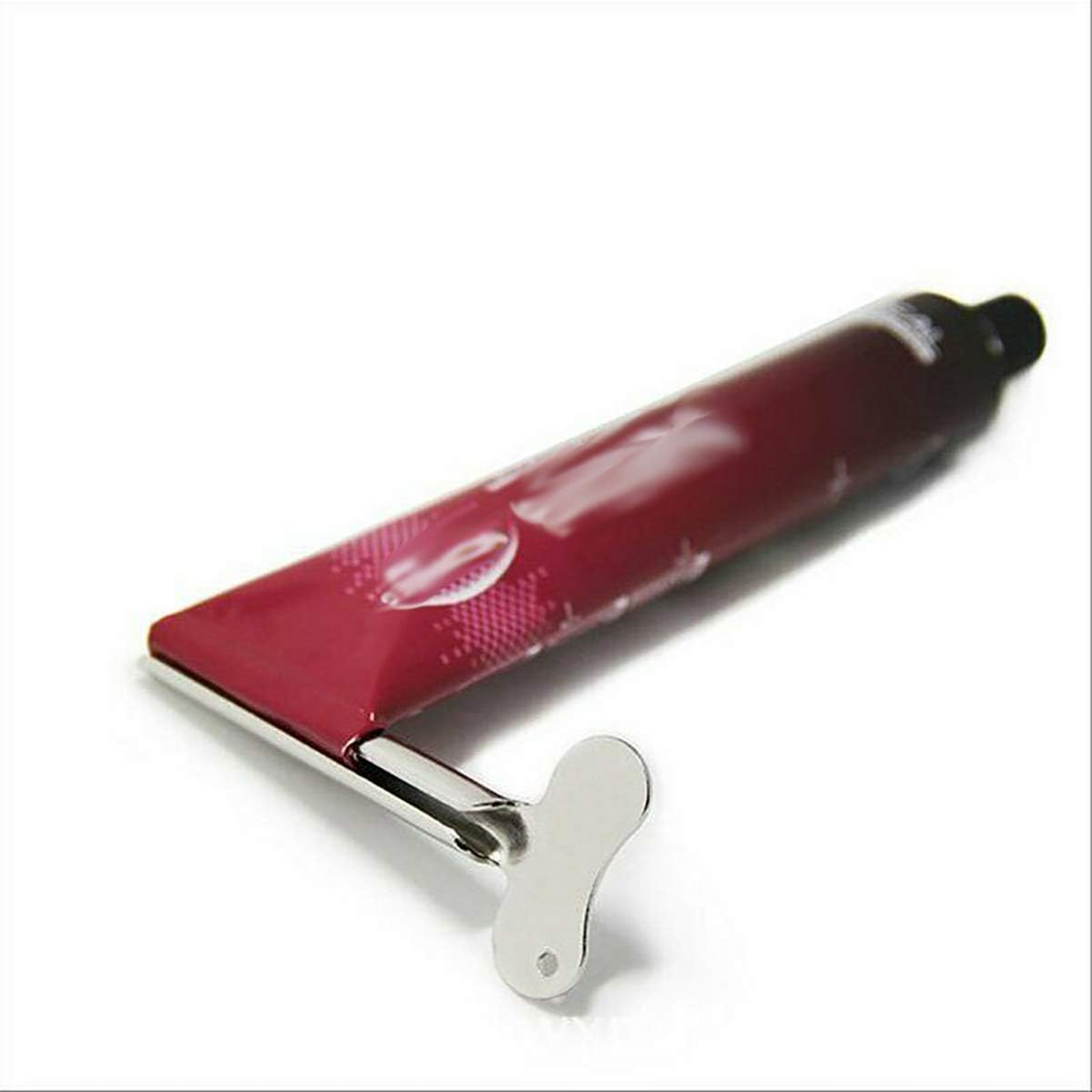 Toothpaste Squeezer, 3 Packs Stainless Metal Toothpaste Tube Squeezers Roll-Up Key Tooth Paster Squeezer for Bathroom Hair Dye Cosmetic Plastic Tubes Squeezer image number 3