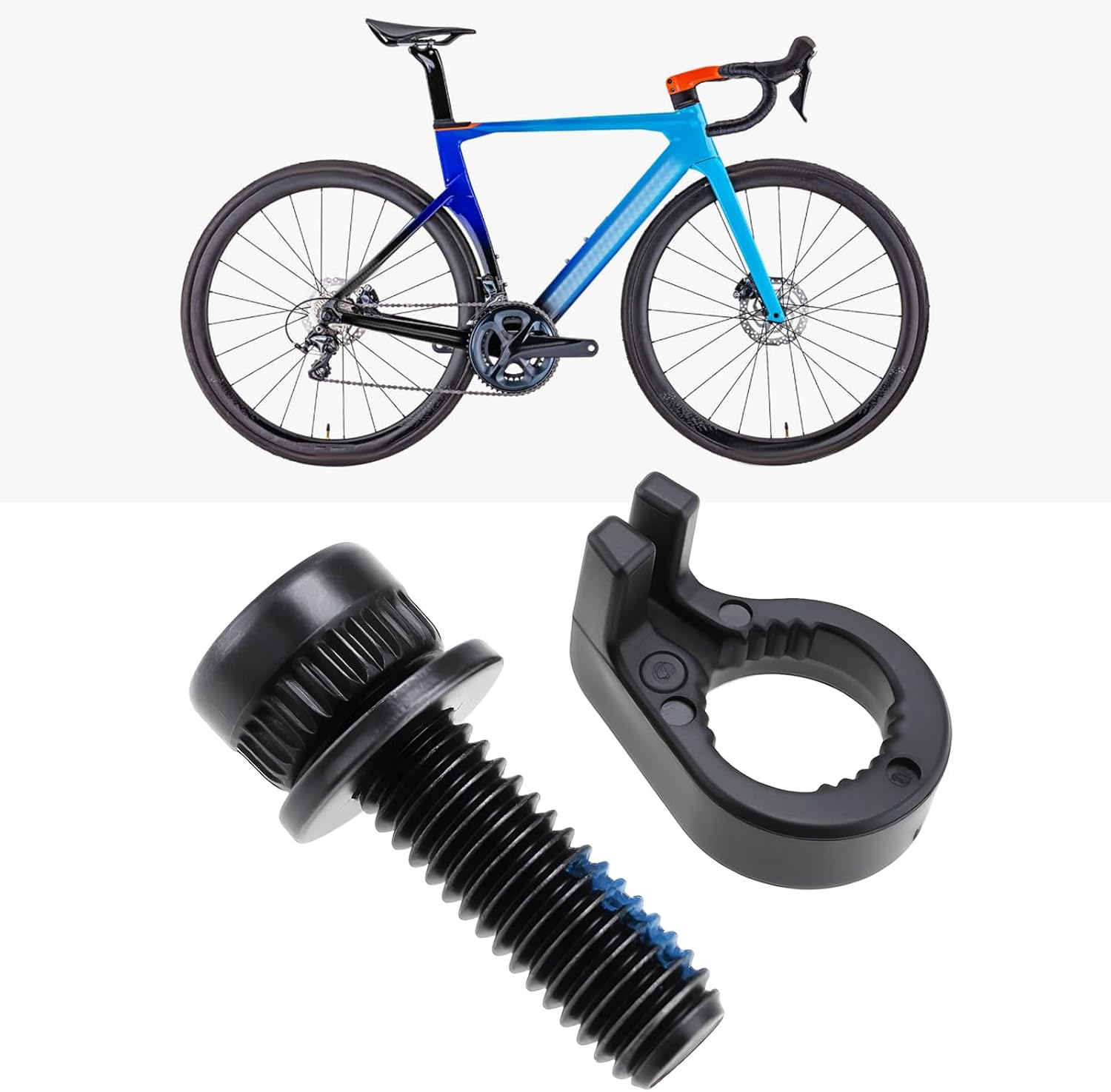 SING F LTD 4 Sets Bicycle Calliper Fixing Bolt M6X18.7Mm with Snap Ring Compatible with Shimano BR-S7000 image number 2