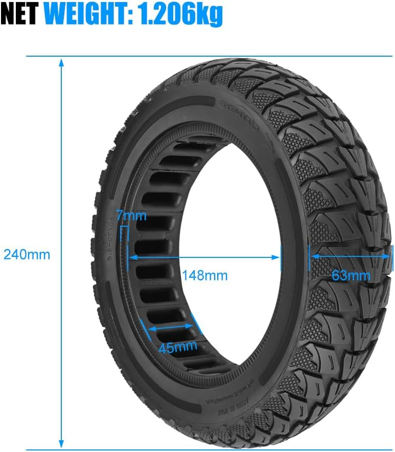 10X2.50-6.5 Scooter Tire 60/70-6.5 Tubeless Tyre for Max G2 G30 G30P G30LP Gotrax Electric Scooter Off-Road Rubber Tire Wheel image number 3