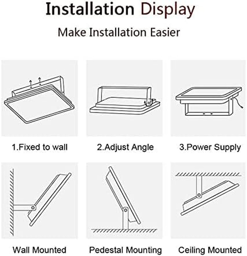 LED Flood Light 50/100/200W IP67 Outdoor Spotlight 240V Cool White (100W(NO Plug)) image number 1