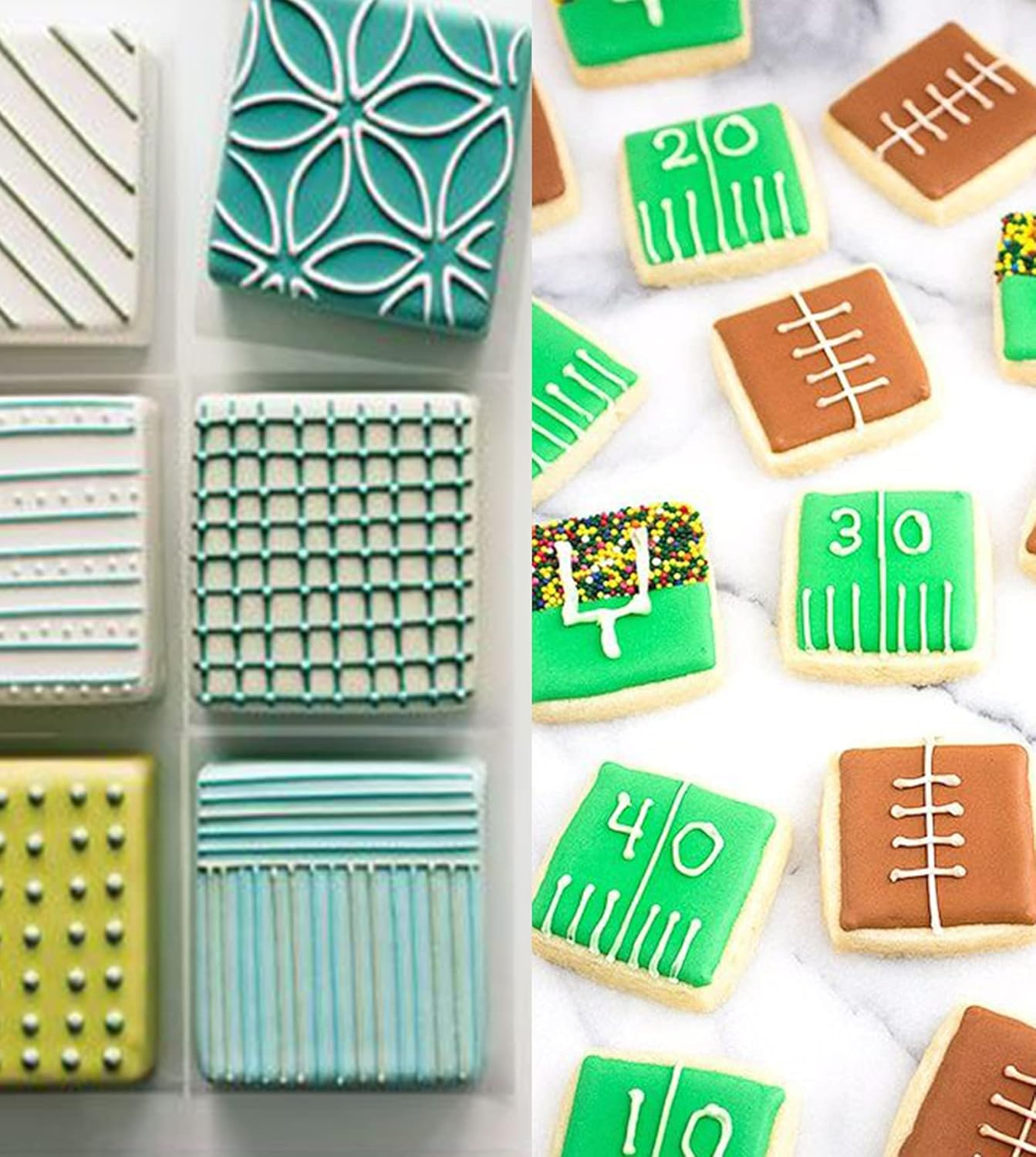 Square Cookie Cutter Set-5 Pack Stainless Steel Square Biscuit Molds Fondant Cake Cookie Cutter Set Pastry Mold-2",2.5", 3", 3.5",4" image number 4