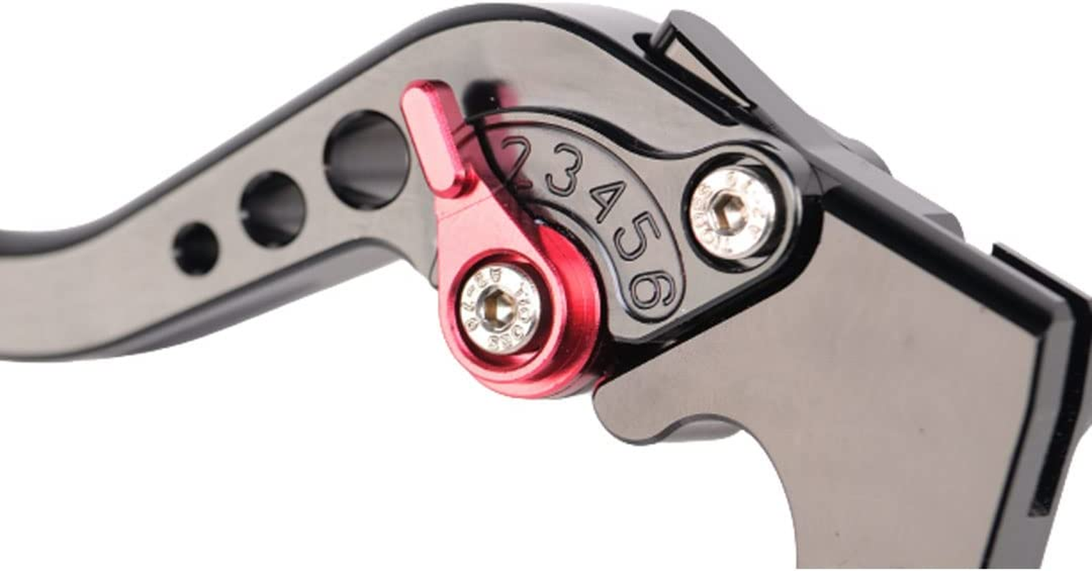 Adjustable Short Brake and Clutch Levers for HONDA CBR500R/CB500F/X 2013-2018,CBR250R 2011-2013,CBR300R 2014-2017,CB300F/FA 2014-2017,CB400F/CB400R 2013-2017,GROM 2014-2018 Honda CBR250R CBR300R CBR400R CBR500R CB500F/X Black - Gold image number 3