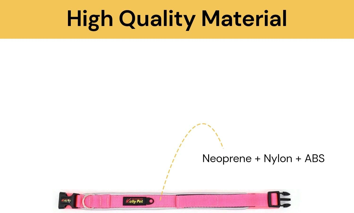 EZONEDEAL Heavy Duty Dog Collars for Medium Dogs - Nylon Puppy Collar, Medium Dog Collar, Pet Collar Suitable for Most of Male Female Dogs - Adjustable Breathable (Medium, Orange)