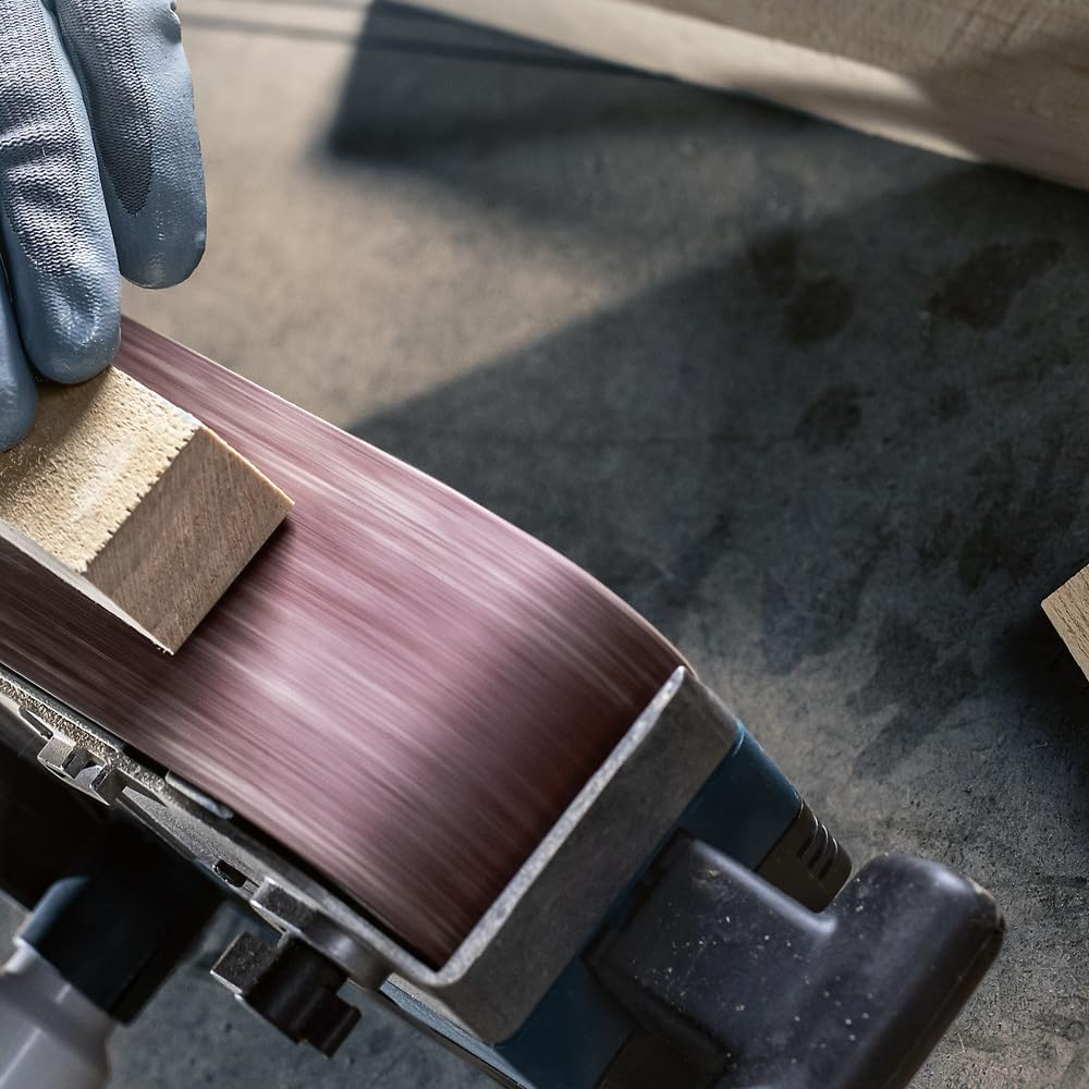 Bosch Accessories Professional 2608606072 2 608 606 072 3-Piece Sanding Belt Set, Red, 75 X 533 Mm, Set of 3 image number 2