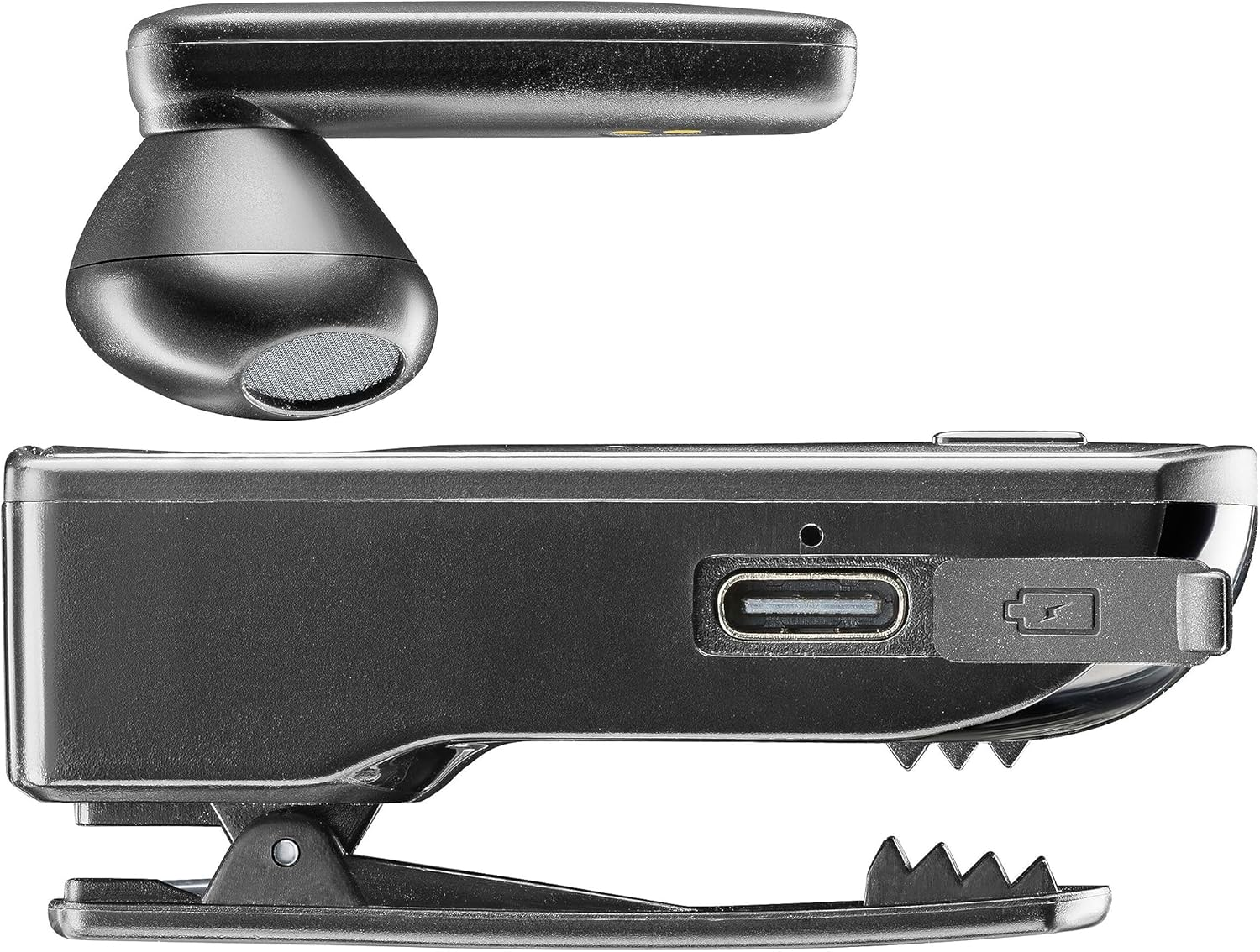 Cellularline Clip PRO Mono Bluetooth Headset with Clip Charging Station - Total Play Time 30H - Charging Time 1.5H - Solution Key - Buttons for Volume Control - Black image number 4