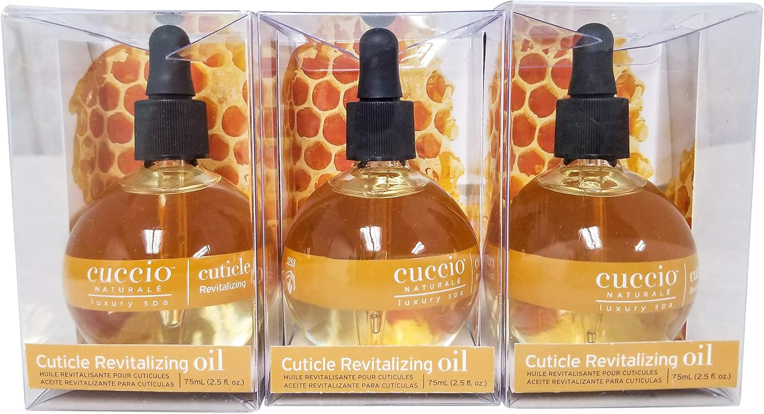 Cuccio Professional Cuticle Oil Conditioning Milk & Honey 70Ml (3 Pieces)