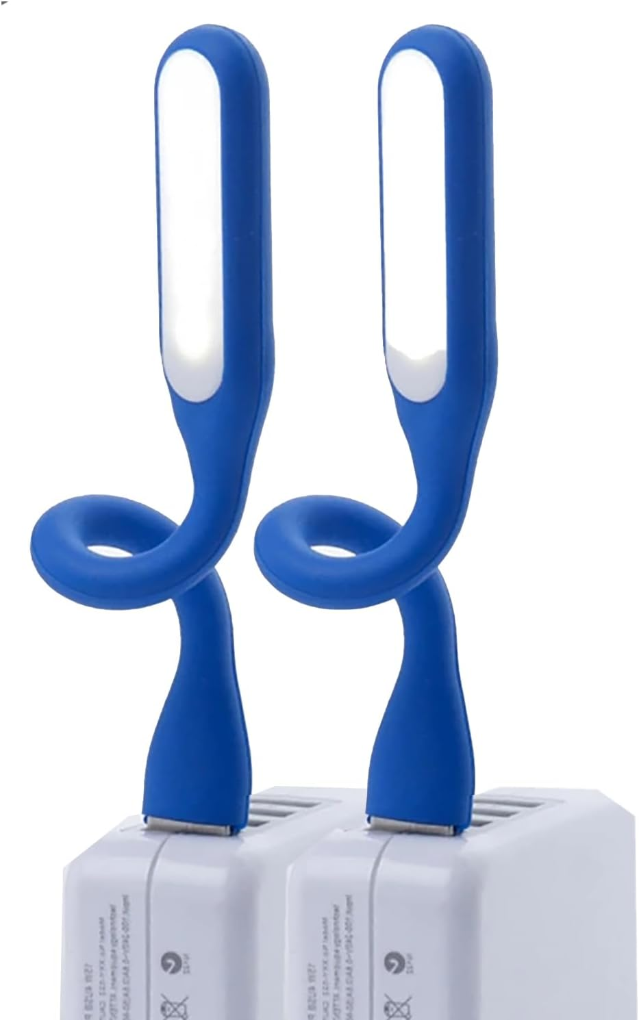 Soseelnee Flexible Mini Light, Portable USB LED Reading Night Lamp for PC, Laptop, Laptop, Power Bank, 2 Pack (Black)