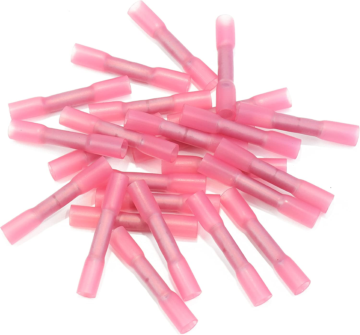 Conext Link BCHS-B25 Series Heat Shrink Butt Connector 25 Pack 16-14 Gauge Blue