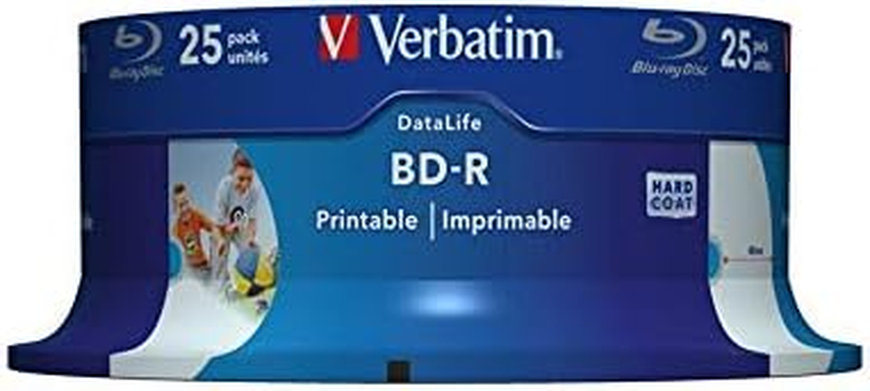 Verbatim 43811 25GB 6X BD-R SL Datalife Inkjet Printable - 25 Pack Spindle image number 4