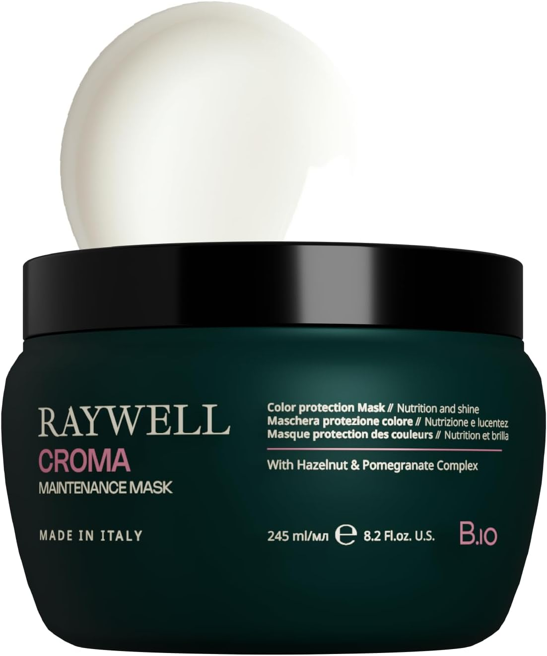 Raywell B.Io Maintenance Colour Protection Mask - Intensive Hair Mask for Coloured Hair, Strengthens Hair Fibre & Fixes Colour, Gives Deep Care and Luminous Shine (245 Ml) image number 6