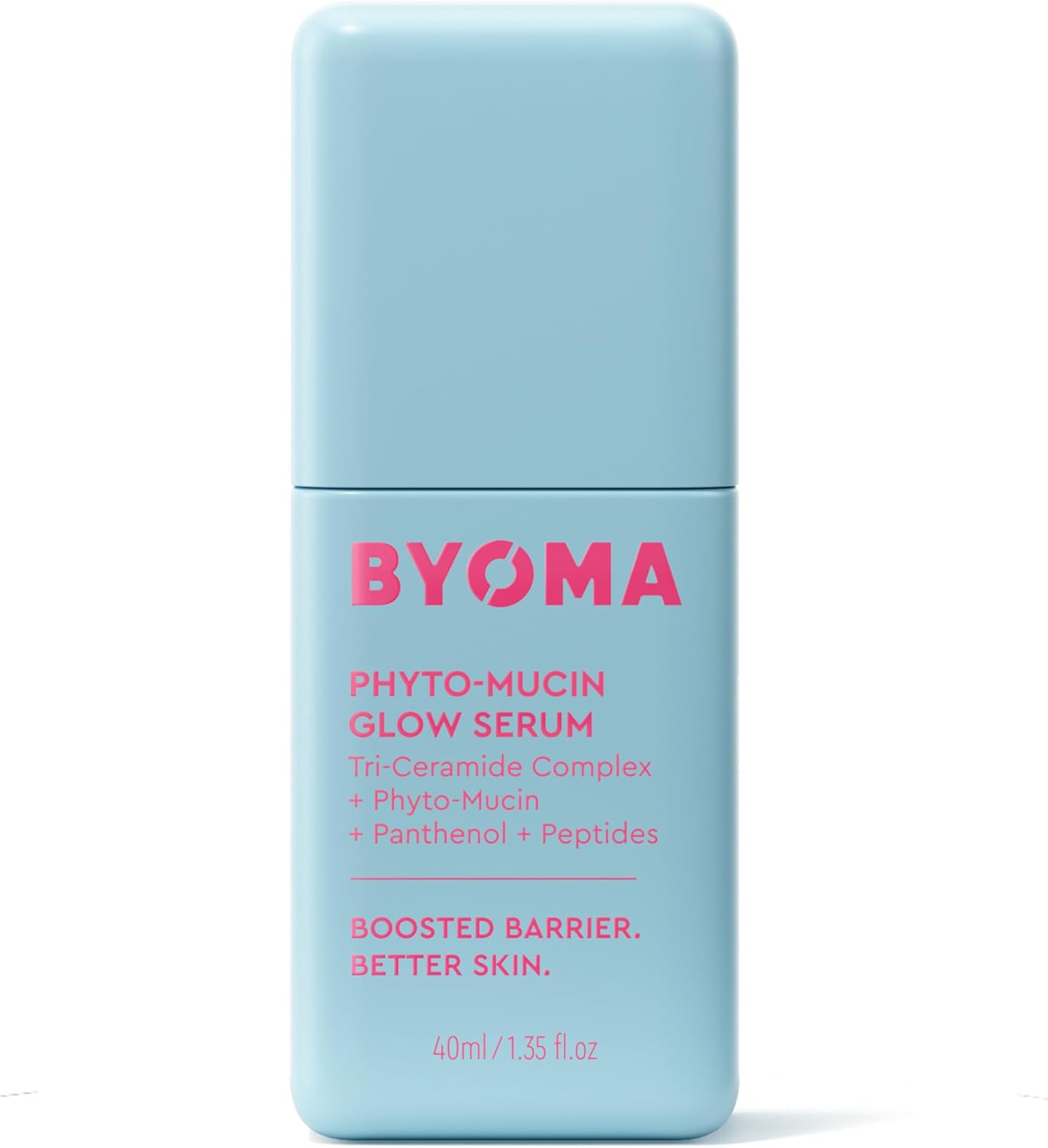 BYOMA Phyto-Mucin Glow Serum - Mucin Face Serum for Glass Skin - Plumps, Primes + Hydrates - Flawless Primer and Makeup Base - Strengthens Skin Barrier - 1.35 Fl.Oz image number 2