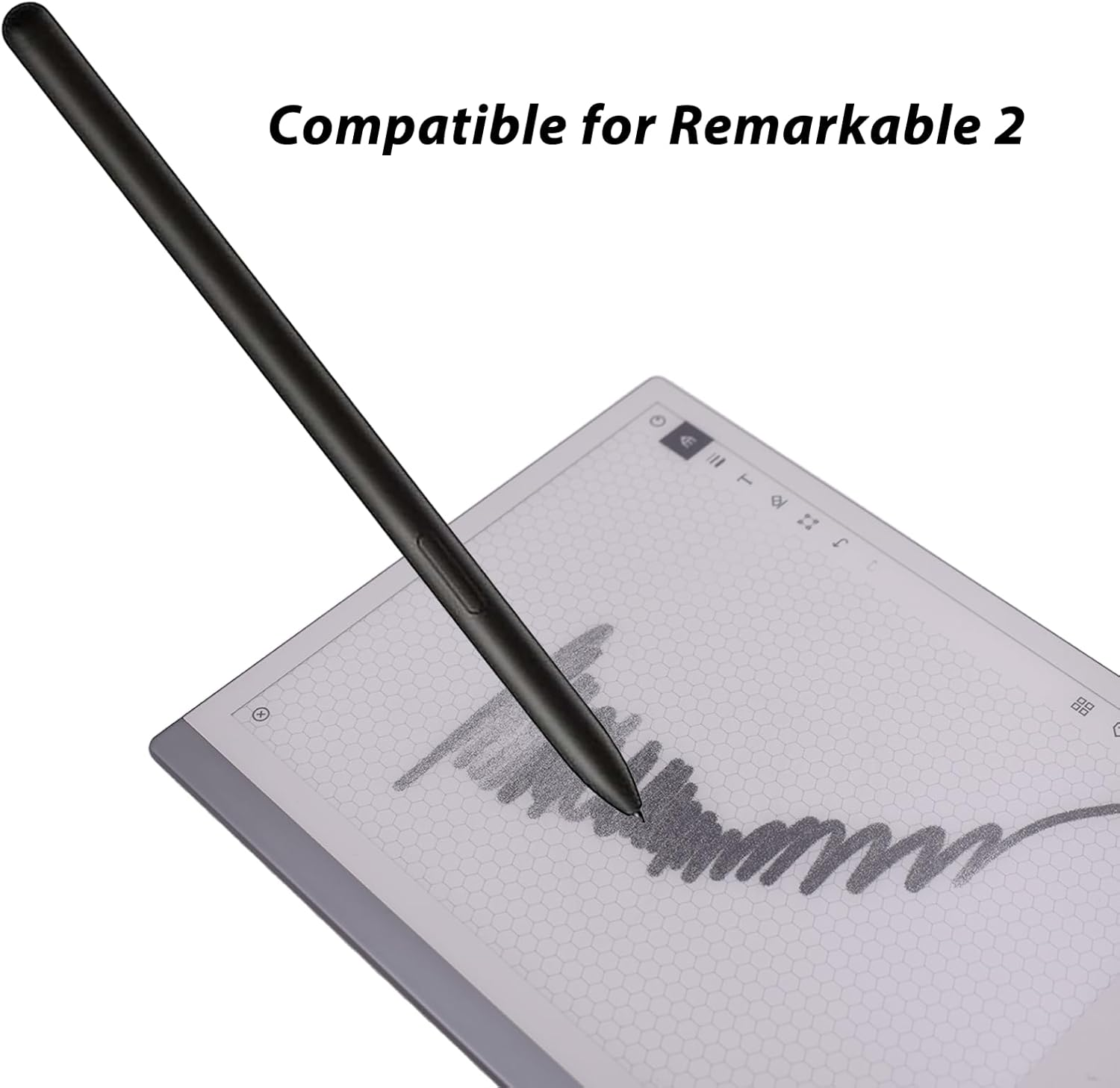 Lixiongbao 2 Pack Pen for Remarkable 2 Replacement Pen for Remarkable 2 Stylus Pen Compatible with Remarkable2,Palm Rejection Function(Black) image number 4