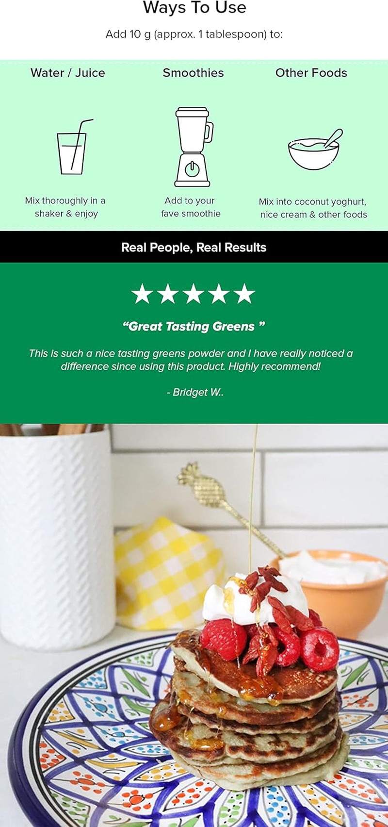 Morlife Alkalising Greens Powder Supplement, Berry Burst, 20 Super Greens, Fruits and Vegetables, Pre & Probiotics, Key Alkalizing Minerals, Vegetarian Superfood Formula, 7 Oz, 20 Servings