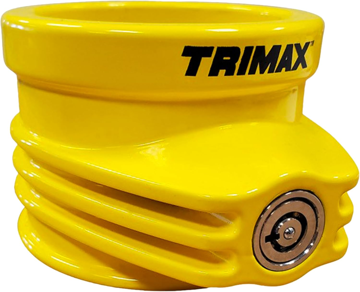 Trimax TFW60 Ultra Tough Alloy 5Th Wheel King Pin Lock, (New Improved Version), Yellow image number 2