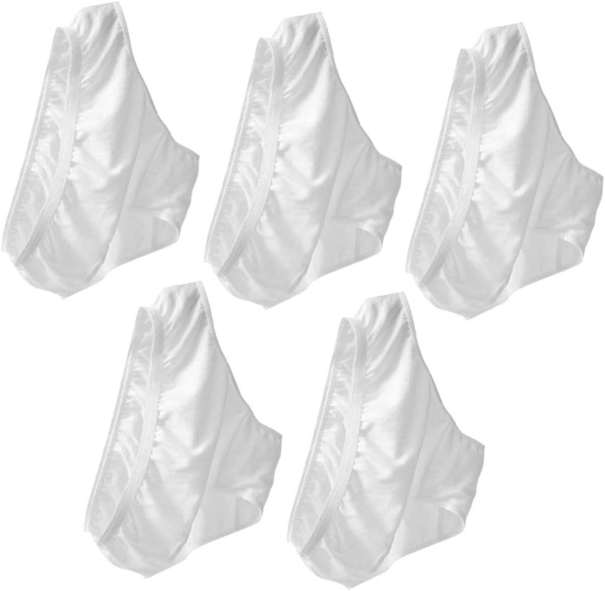 BESTYASH 5Pcs Pregnant Woman Underwear Breathable Underwear Outdoor Women Briefs Womens White image number 4