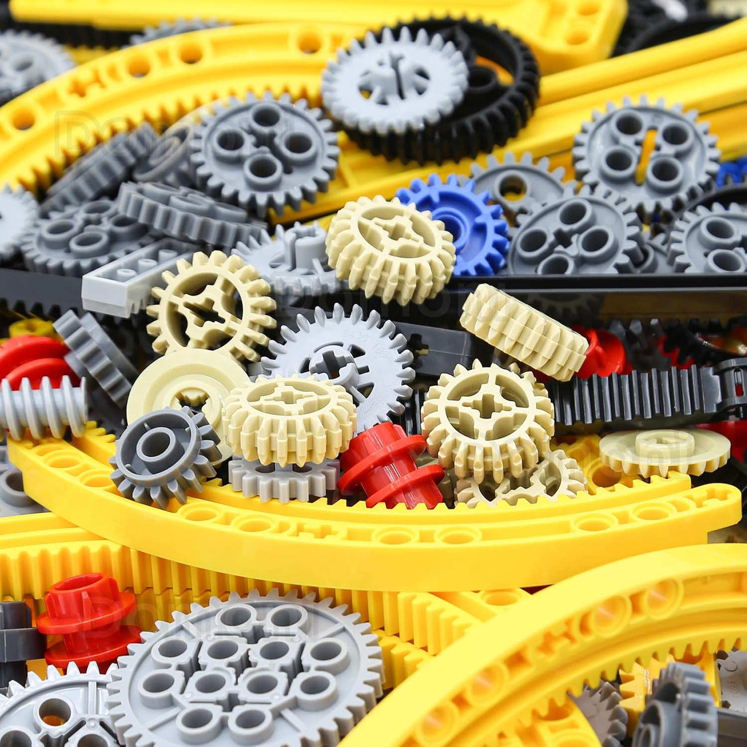 Technic Parts for  Kits, 466 Pieces Car Gear Axle Pin Chain Link Tire Wheels Building Blocks Set - Compatible with Major Brands image number 3