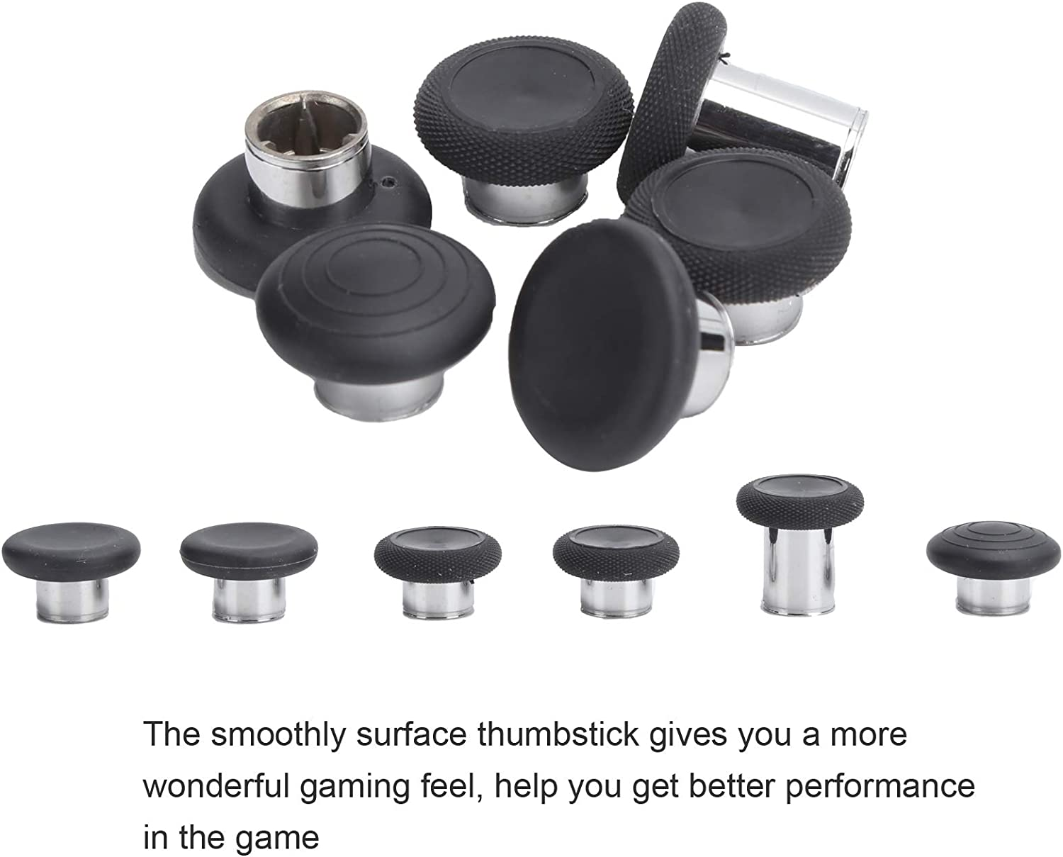Metal Controller Thumbsticks Set, Detachable Game Controller Button Paddles Set for ONE Series 2 image number 5