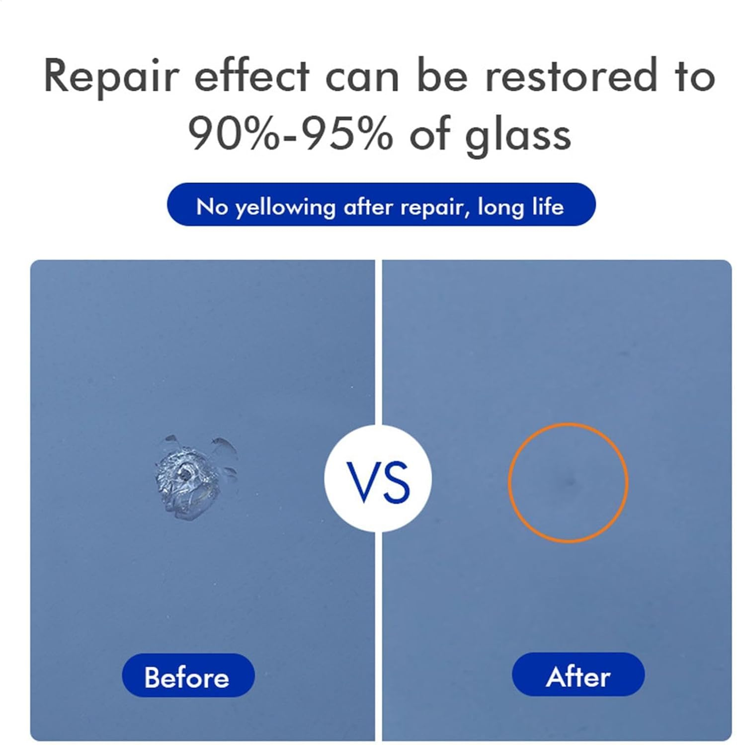 Automotive Windscreen Repair Kit - Fast and Effective Adhesive Paste, Portable Vehicle Maintenance Equipment, Nano Liquid for Glass Crack Fix, Tool for Air Pumps for Chips and Star image number 2