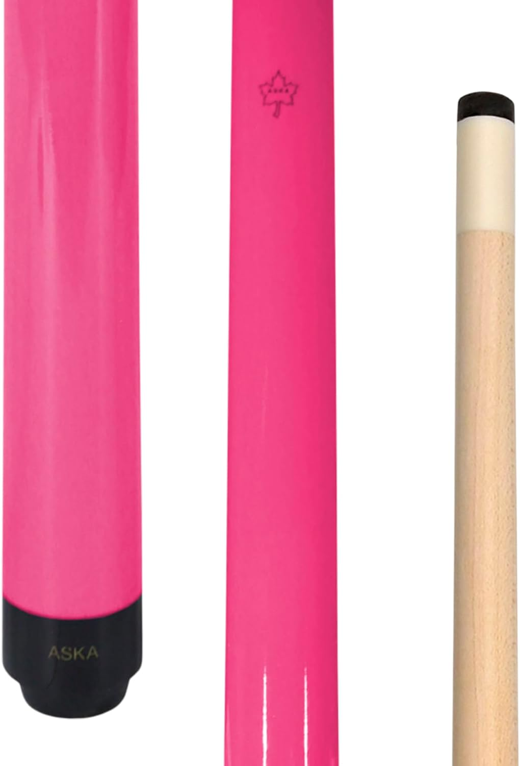 Aska Short Kids Cue LCS, Canadian Hard Rock Maple Billiard Pool Cue Stick image number 5