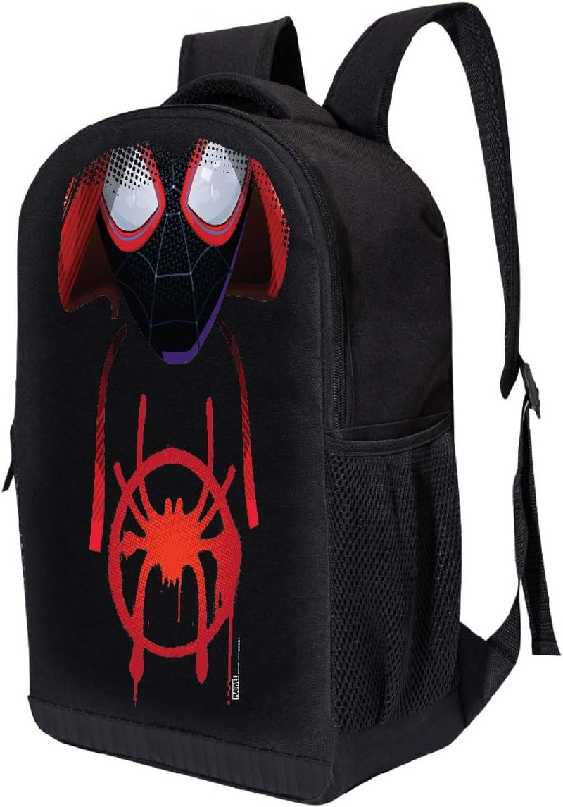 Marvel Spider-Man Backpack for School Boys, Girls, Toddler Backpack | Miles Morales Spiderman Kids Backpack Mesh Bag - Into The Spiderverse - Miles Hoodie image number 2