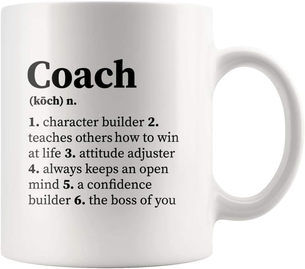 Coach Noun Definition Mug Character Builder Coach Gifts for Team Manager Office Boss Appreciation Inspirational Novelty Drinkware Ceramic Coffee Mug 11 Oz image number 2