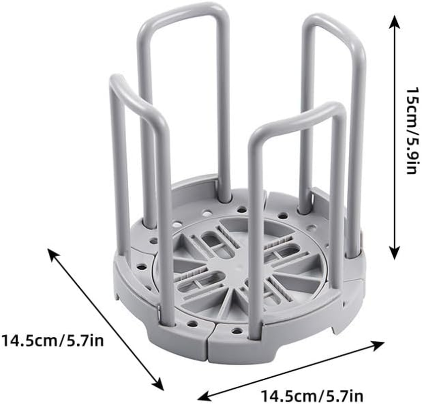 AIMALL 2Pcs Kitchen Draining Storage Bowl Rack, Creative Retractable Cup Holder, Simple Adjustable Bowl Rack for Kitchen Organisation image number 2