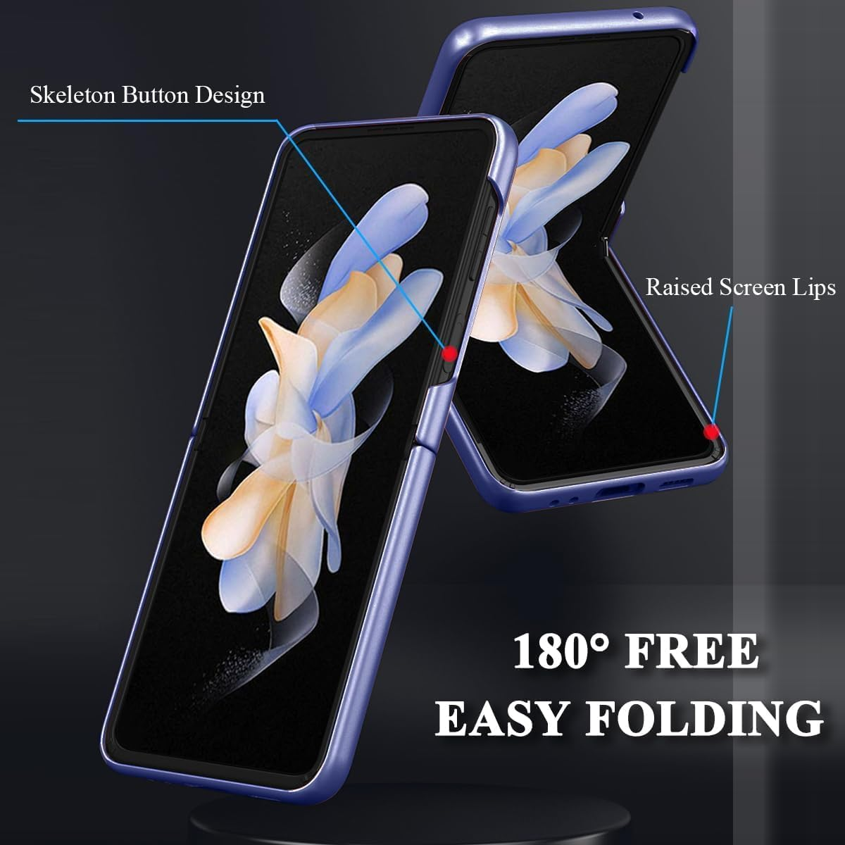 RUNGOS for Samsung Z Flip 5 Case Magsafe (Bare Metal Feel) [Strong Magnetic] [Slim Fit, Ultra Light] [Wireless Charging] Samsung Galaxy Z Flip 5 Case, Sturdy Shockproof Cover 2025 image number 5