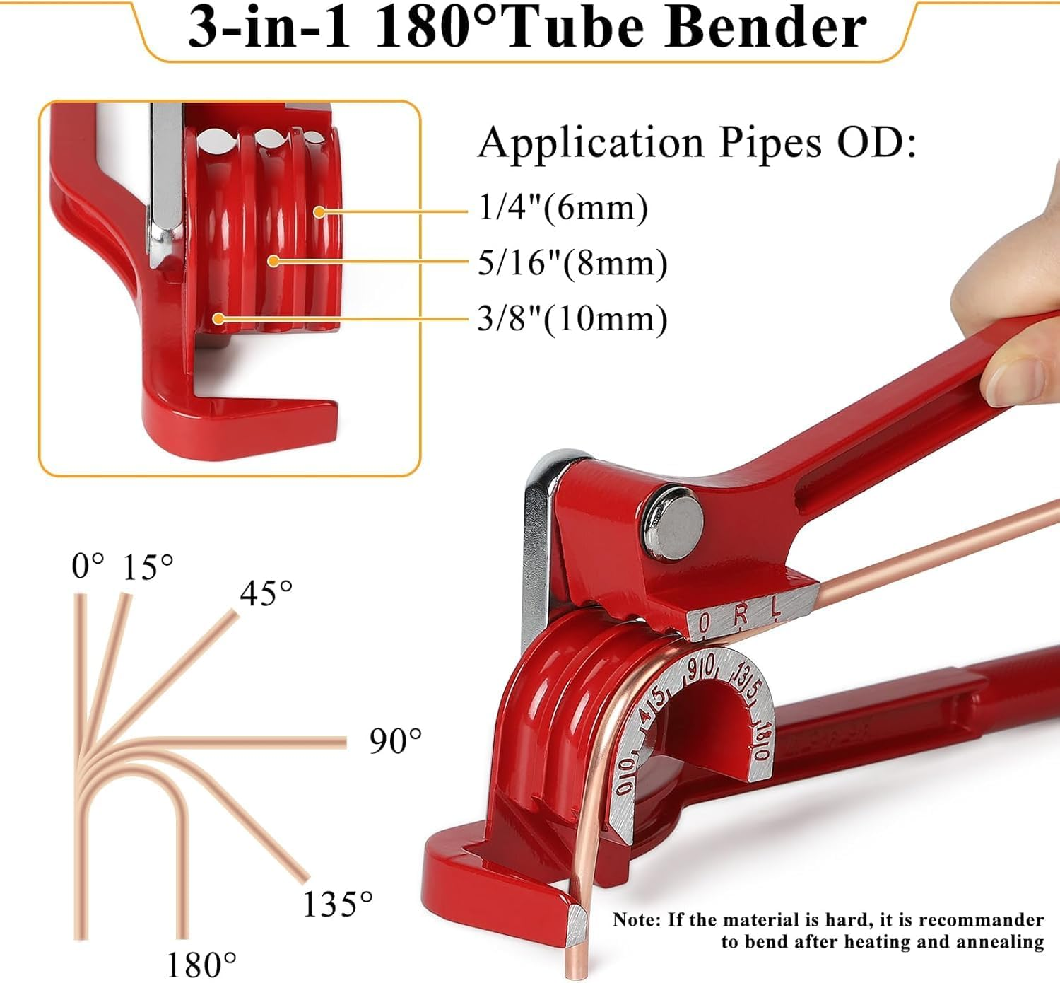 26Pack 3/16 Inch Brake Line Kit Include 25 FT Zinc-Plated Brake Lines with Fitting(16Pcs Fittings,2Pcs Union+4Pcs Nut) Brake Line Bender,Single Flare Tool,Cutter 3/16 Inch Brake Line Kit (26) image number 5