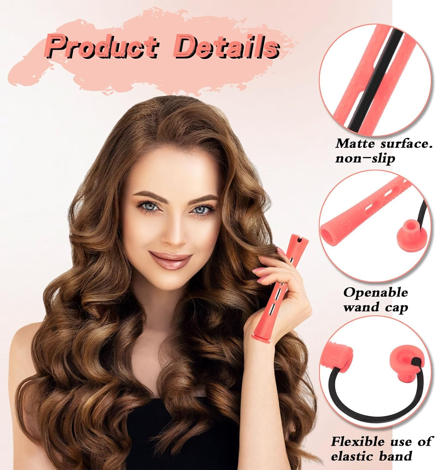 Small Perm Wrap, Hair Perm Rods, Short Cold Waves, 60 Pieces Perm Set, Complete - Hair Noodle for Small Curls, Lace Paper Perm, Curls Overnight, Perm Winder image number 2