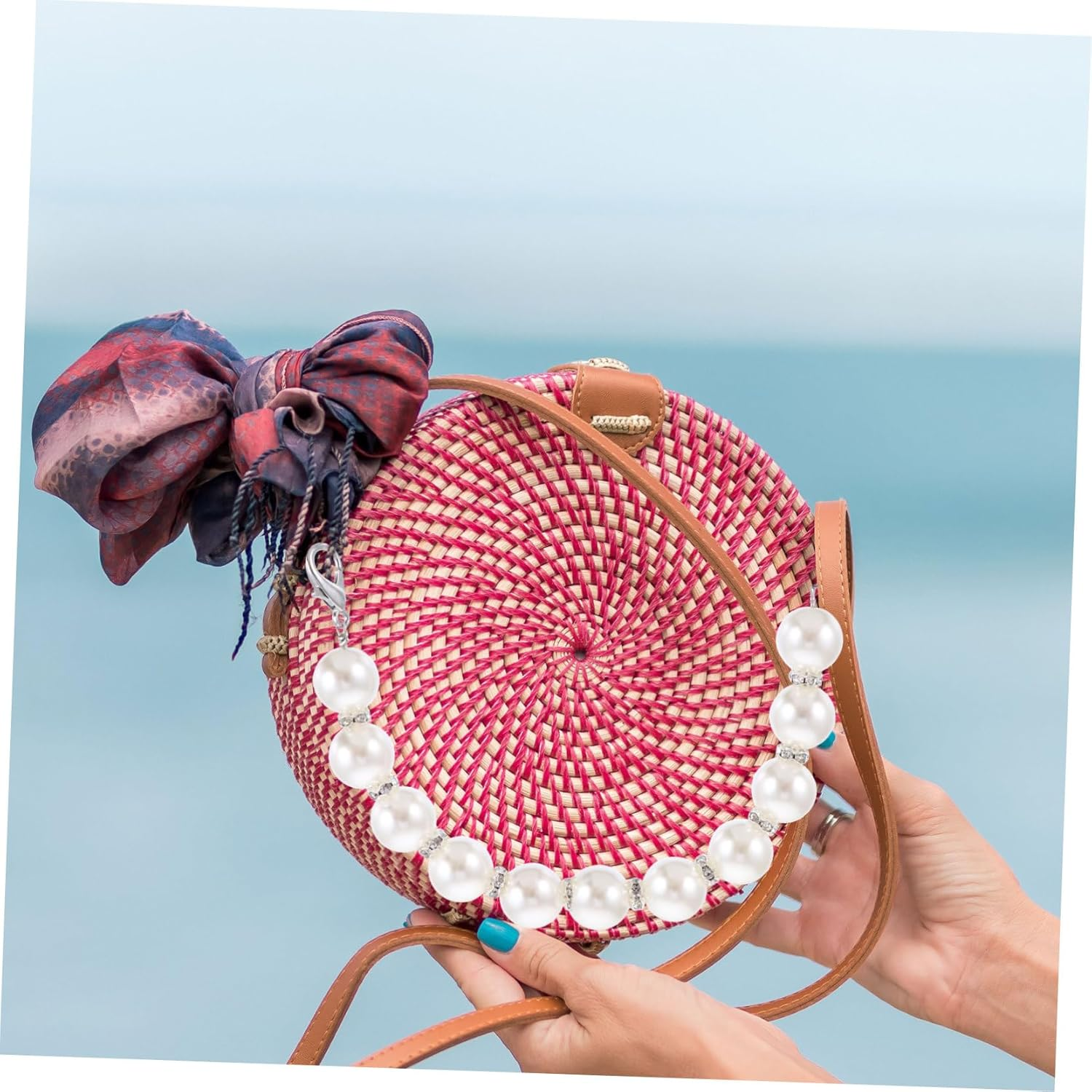 PLAFOPE Pearl Chain for Purse Handbag Chain Replacement for Travel Handbag Bag Strap image number 3