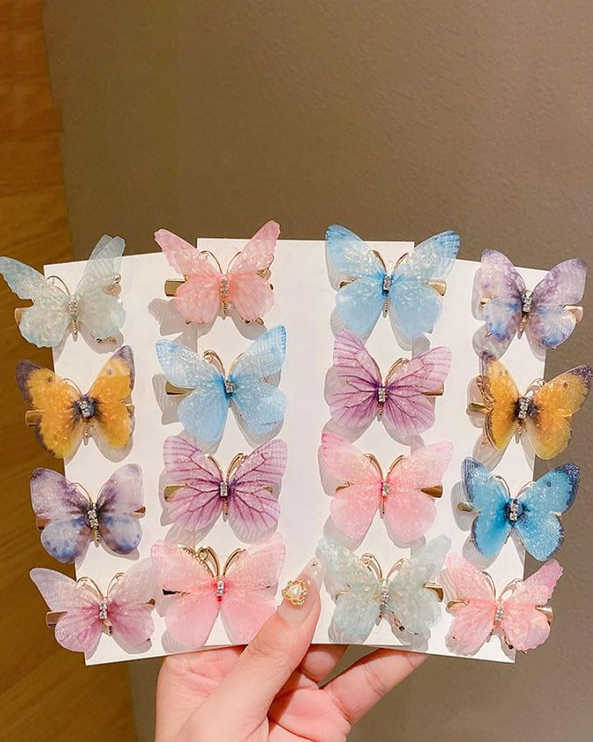TPZORJX Butterfly Hair Clips - 18 Pieces Hair Clips Girls Hair Accessories Butterfly Hair Clips Glitter Snap Hair Clips for Teenagers Women Hair Accessories image number 4