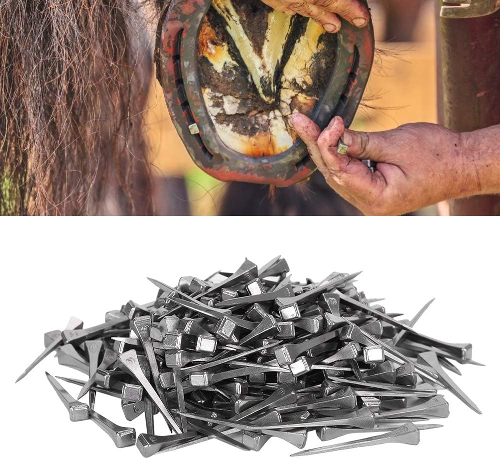 Tnfeeon 250Pcs Horseshoe Nails Pack Stained Glass Making Nails E3 Size 1.7 Inch Partner for Assembling Projects by Securing Lead or Glass image number 1