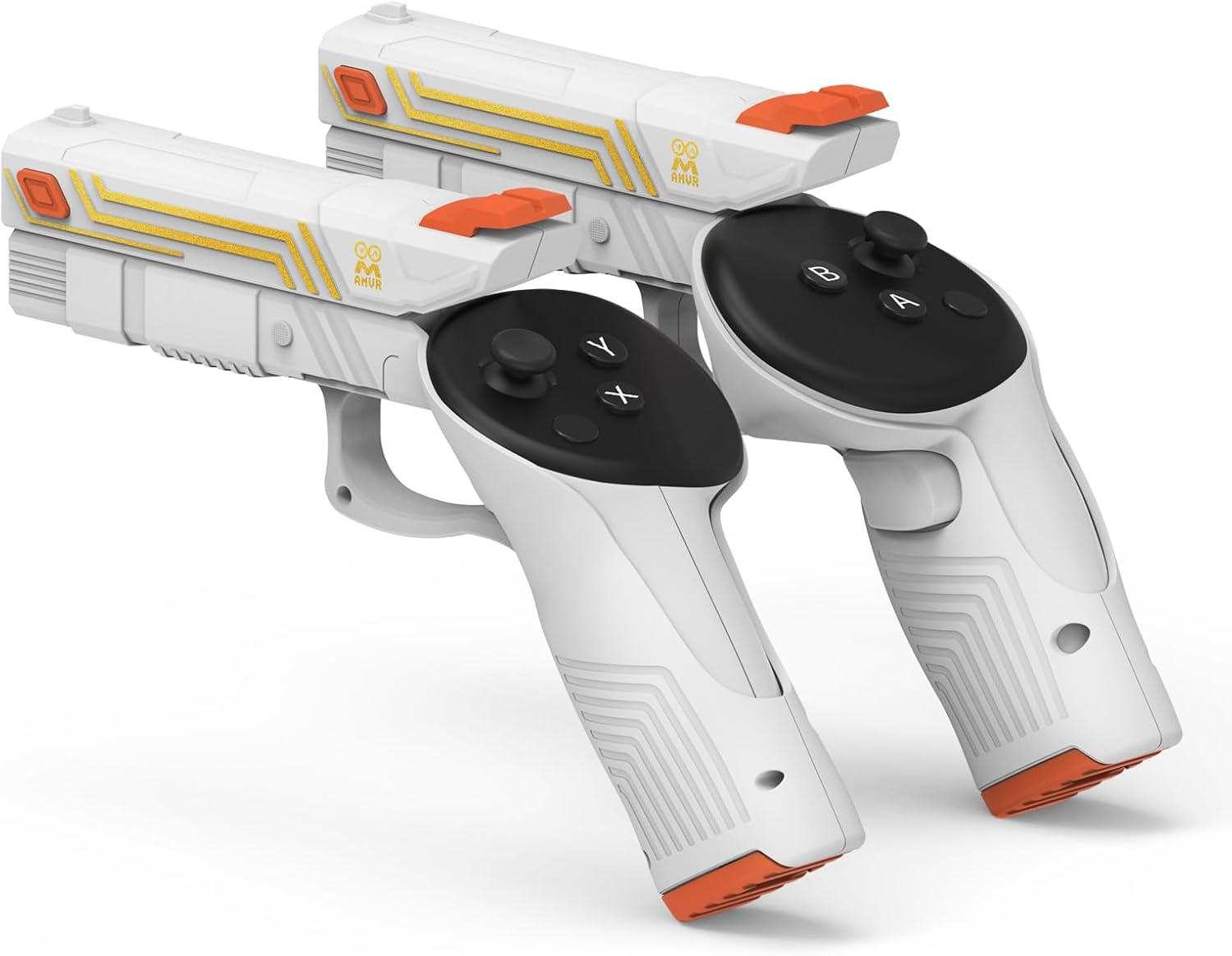 AMVR VR G-Un Stock Attachment Compatible with Quest 3S/Quest 3 Accessories, Weighted P-Istoi Grip Enhance FPS Game Experience Holding Feel, VR Accessories for anti Slip Handle Shell Cover Protector image number 2