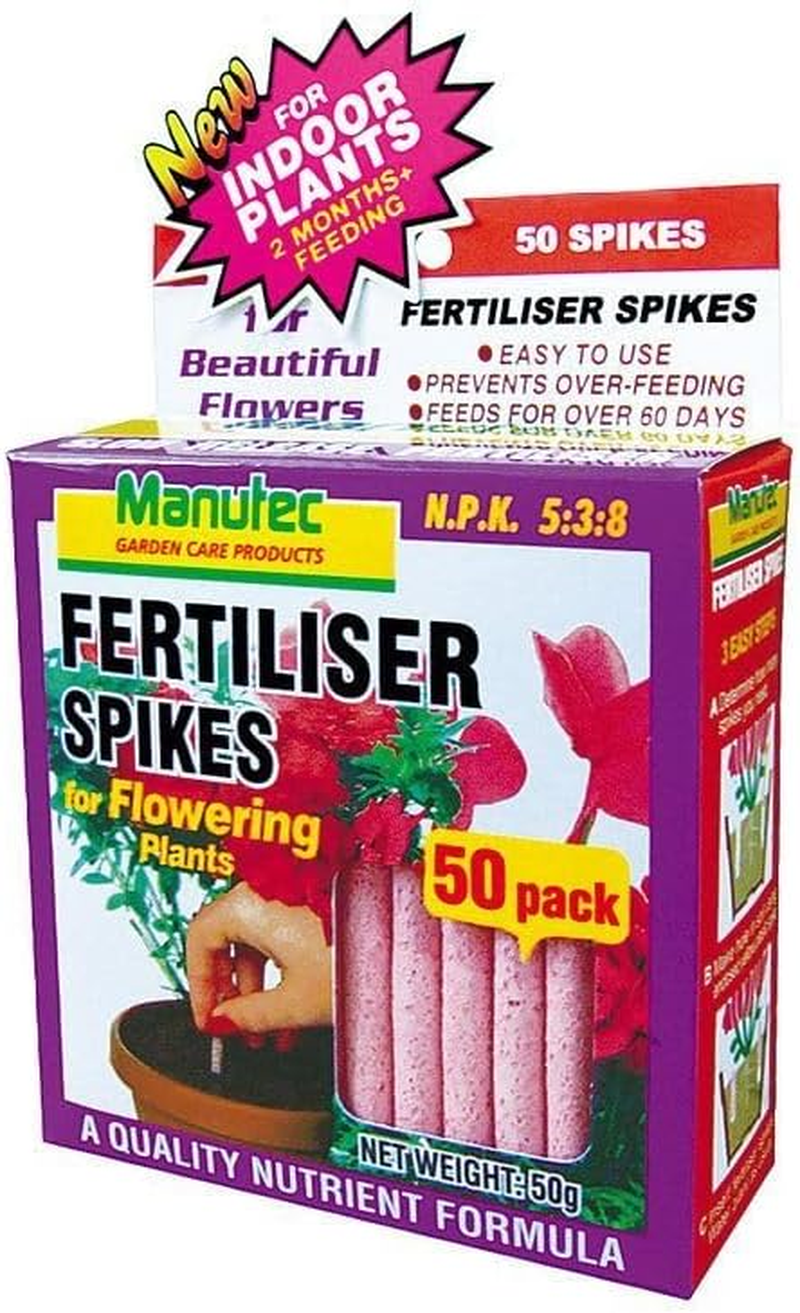 Manutec Fertiliser Spikes for Flowering Plants (Pack of 50) image number 1