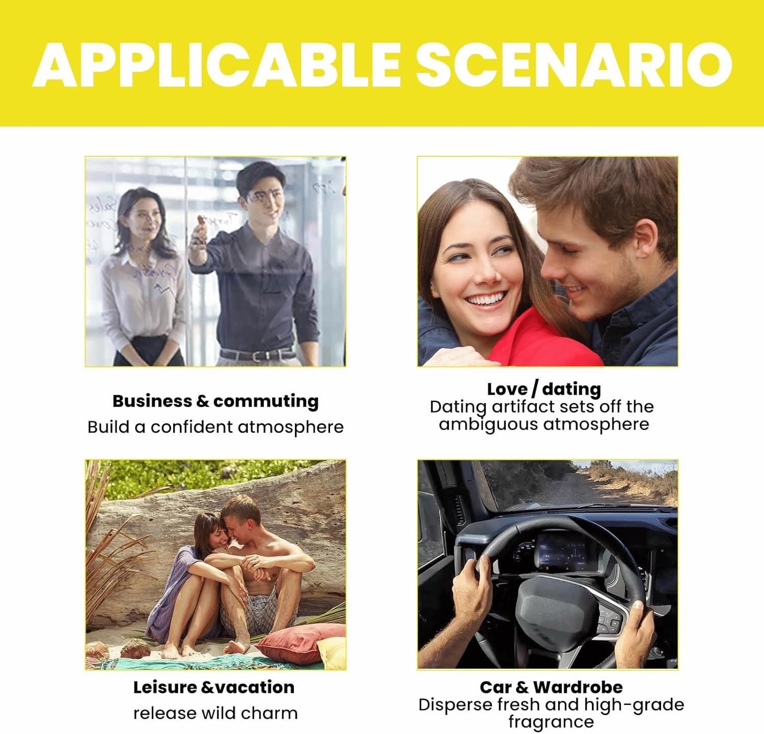 Pheromone-Inspired Body Oil for Men &ndash; Natural Fragrance Essential Oil with Subtle Long-Lasting Scent &ndash; Lightweight Personal Perfume for Neck, Wrist & Skin (2Pcs) - 2Pcs image number 3