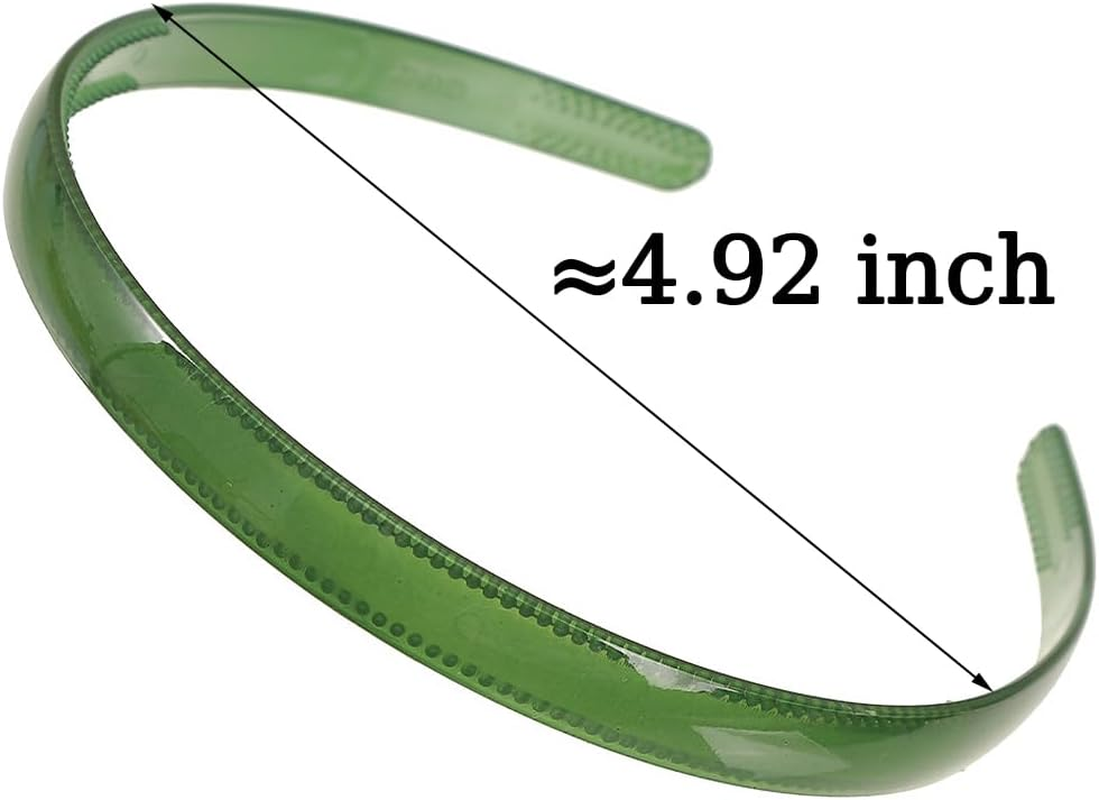 Pack of 4 Cute Headbands, Women'S Plastic Headband, Women'S Headband with Tooth Comb, Colourful Hair Band, Women'S Non-Slip Headband, Women'S Cute Retro Hair Bands, Headbands, Women'S Hair Band, Women