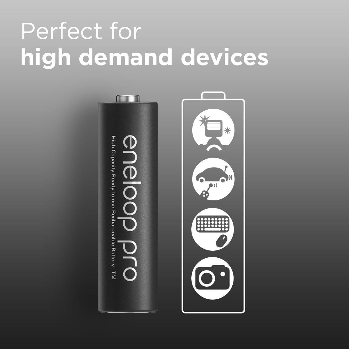 Panasonic ENELOOP PRO Rechargeable Ni-Mh Batteries 4X AA 1.2V 2500Mah image number 5