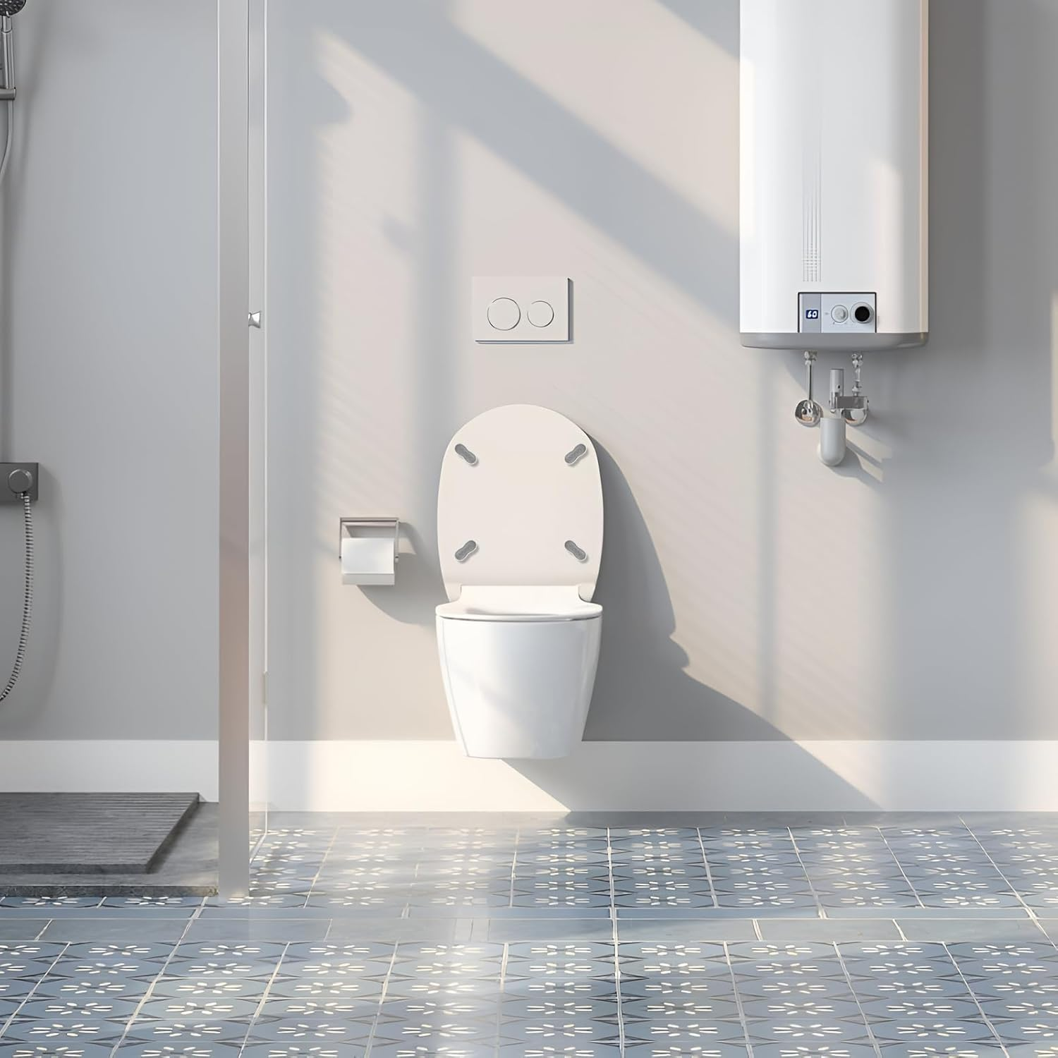 Toilet Lid Seat Spacers, 4 PCS Toilet Seat Bumpers for Home, Hotel (4.5 X 2.5 X 1.8Cm/1.77 X 0.98 X 0.7In)