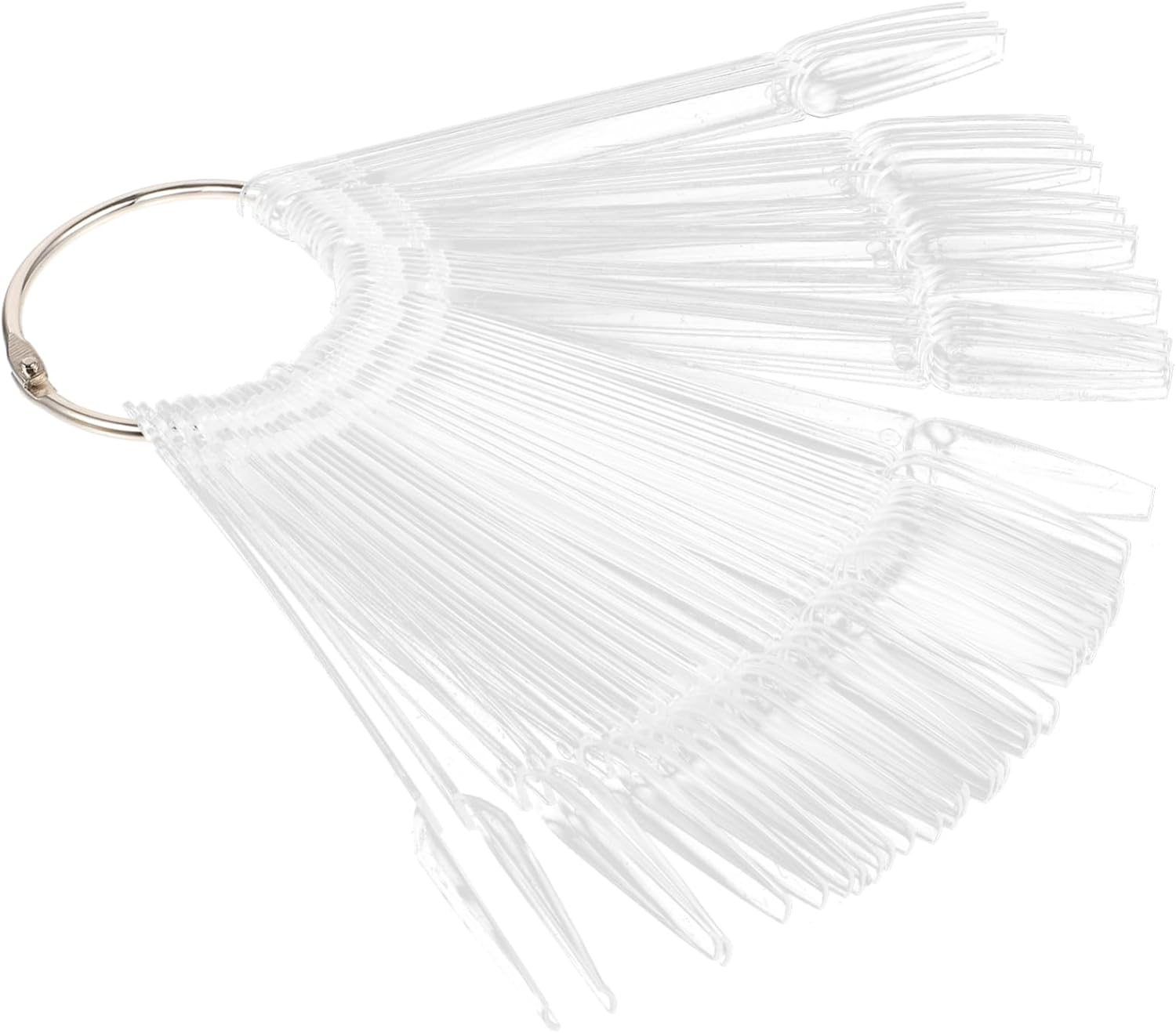 WOONEKY 100Pcs Nail Display Tips Nail Polish Sample Sticks for Salons Display Boards image number 3