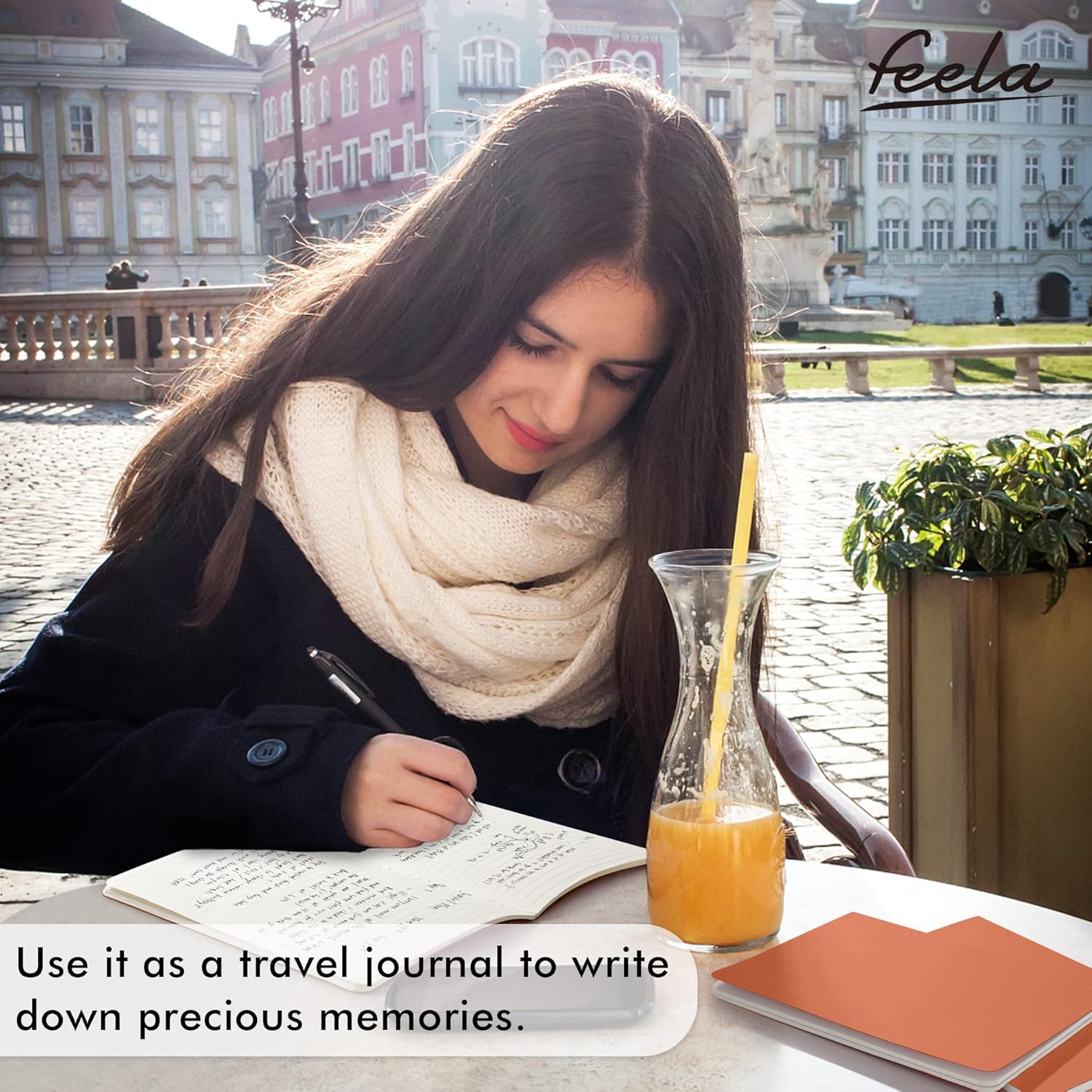 Feela Soft Cover Notebook Bulk, 8 Pack College Ruled Notebooks for Work Studay, Lined Travel Journal for Women Men, Note Taking Notebook School Supplies Business Writing, 8.2&rdquo; X 5.5&rdquo;, A5, Vintage Colours image number 1