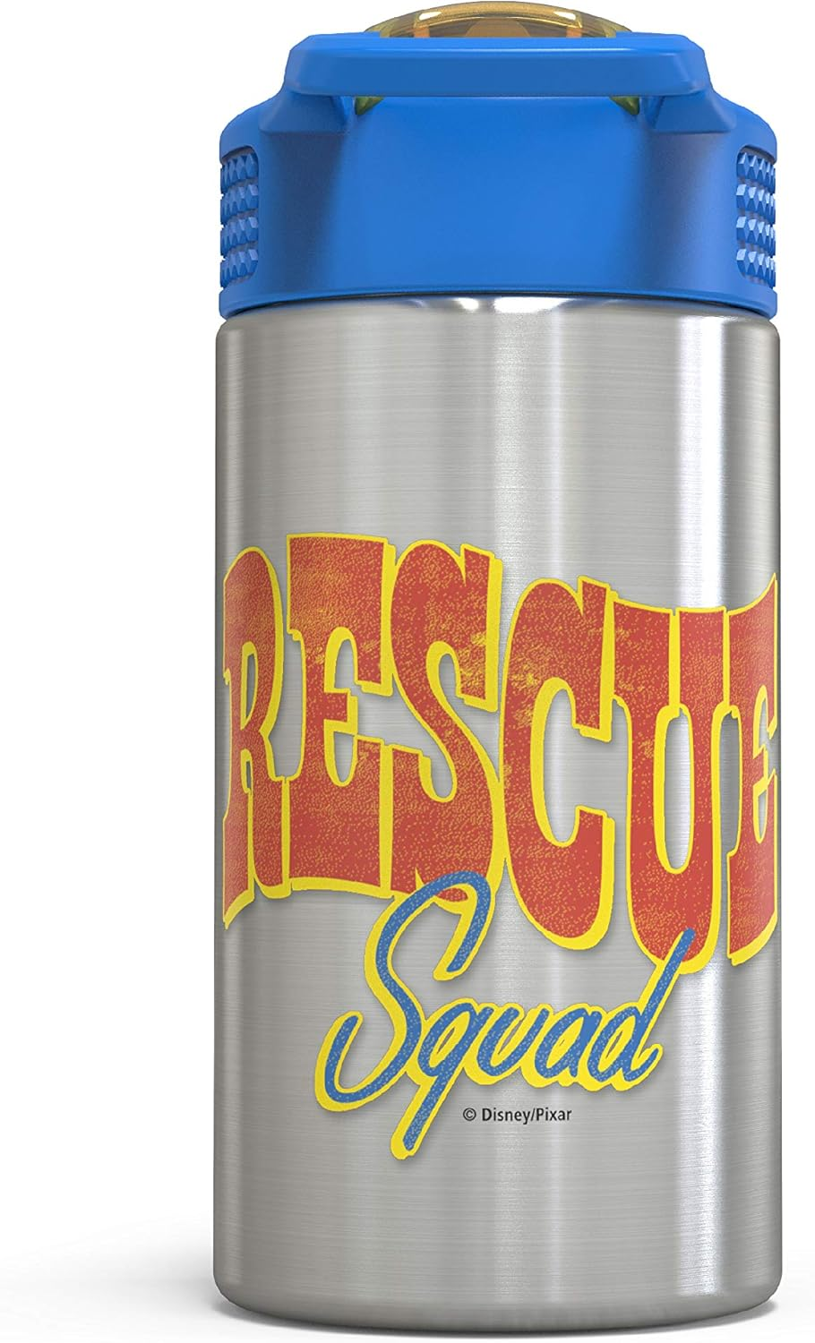 Zak Designs Toy Story 4 - Stainless Steel Water Bottle with One Hand Operation Action Lid and Built-In Carrying Loop, Water Bottle with Straw Is Perfect for Kids (Buzz & Woody, 15.5 Oz,18/8,Bpa Free) image number 4